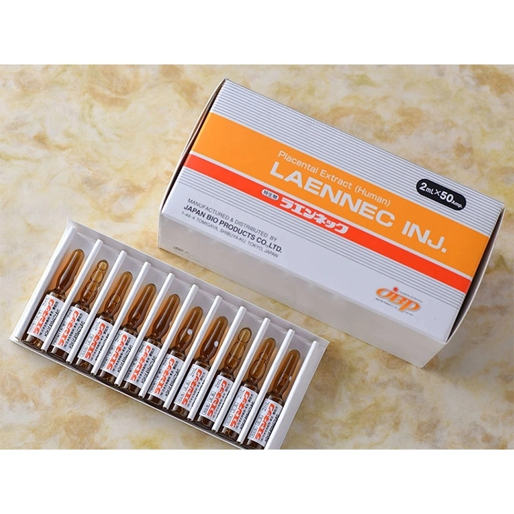 Japan Products Laennec Placenta Injection (50 ampoules X 2ml) Beauty and Skin Care Anti-Aging Repair Anti-Aging Skin Laxity Melsmon Wholesale Shine Skin